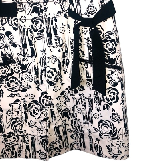 Vintage Rickie Freeman Teri Jon Parisian Woman in Paris Graphic Dress size 2 - Picture 5 of 12